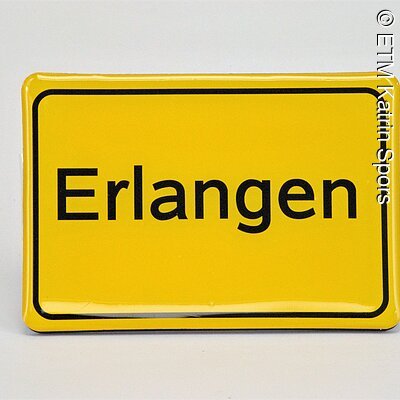 Magnet | 2,00 € | Magnet - Ortsschild Erlangen
5,5 x 8 cm