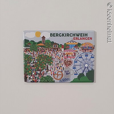 Magnet | 6,50 € | Magnet mit Motiven von der Erlanger Bergkirchweih, 9 x 6,5 cm