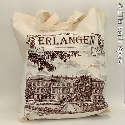 Stofftasche | 2,50€ | Baumwoll Stofftasche beige mit Erlanger Schloss